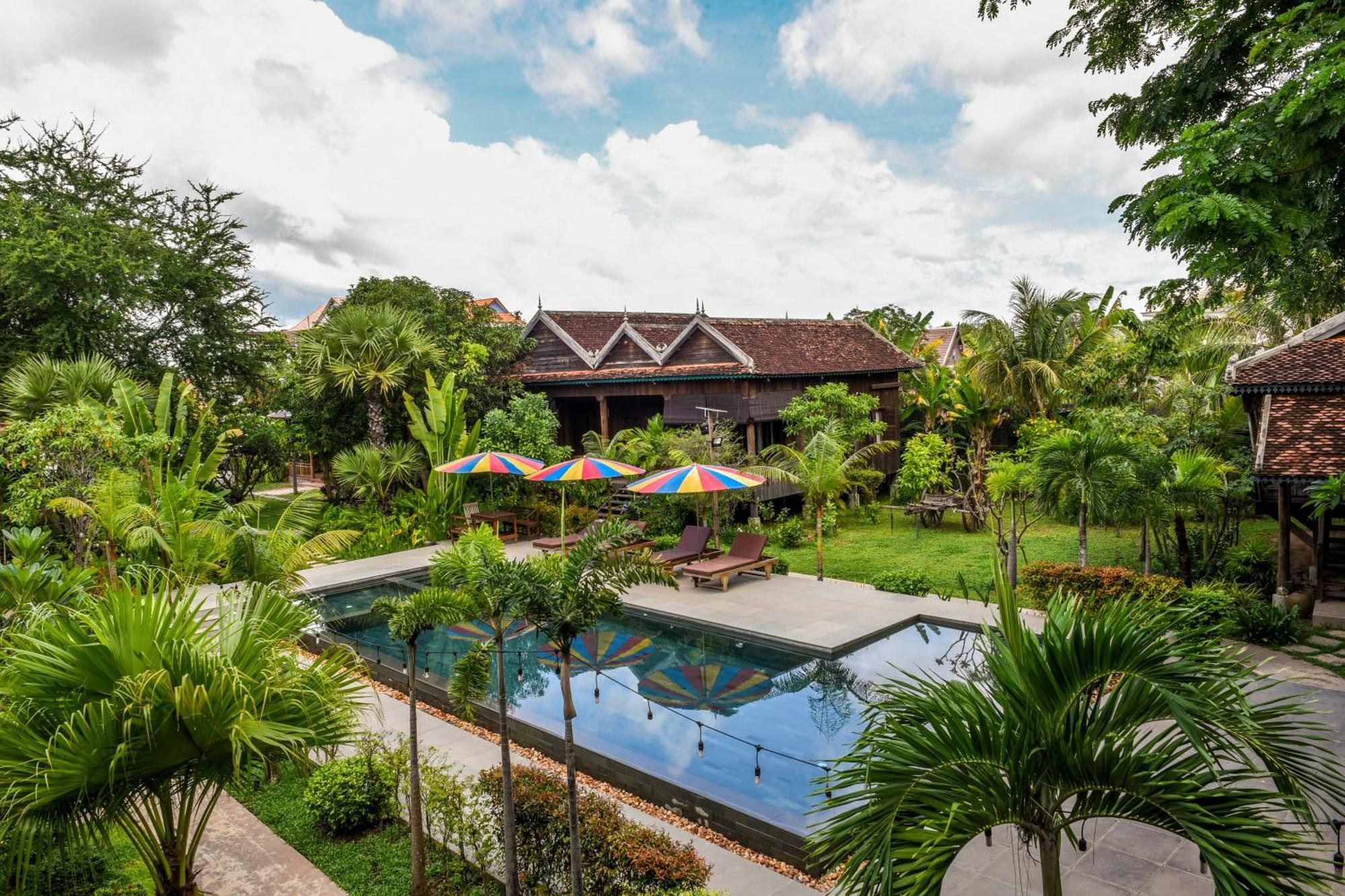 Phum Khmer Lodge - Village Cambodian Eco-Lodge Sziemreap Kültér fotó