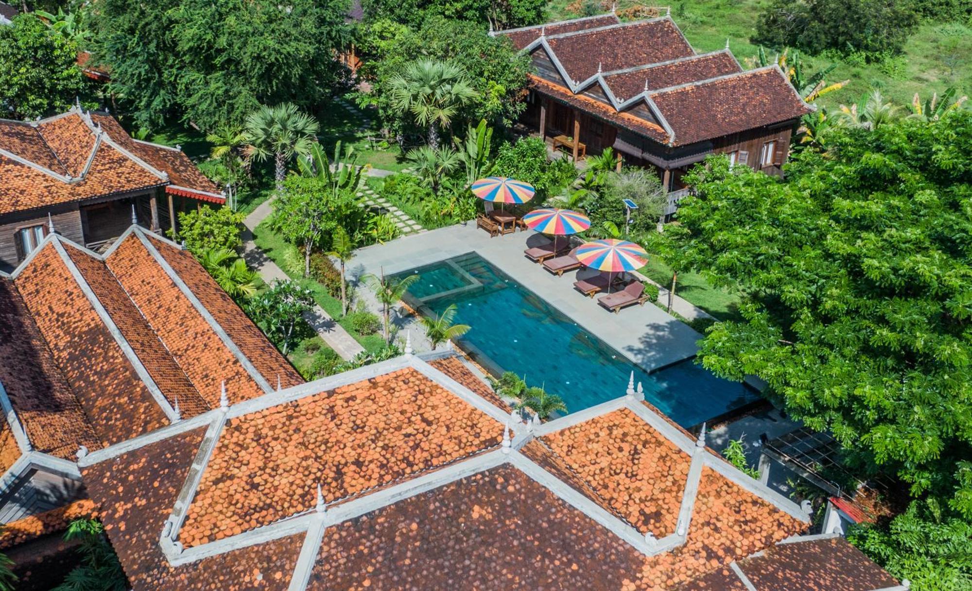 Phum Khmer Lodge - Village Cambodian Eco-Lodge Sziemreap Kültér fotó